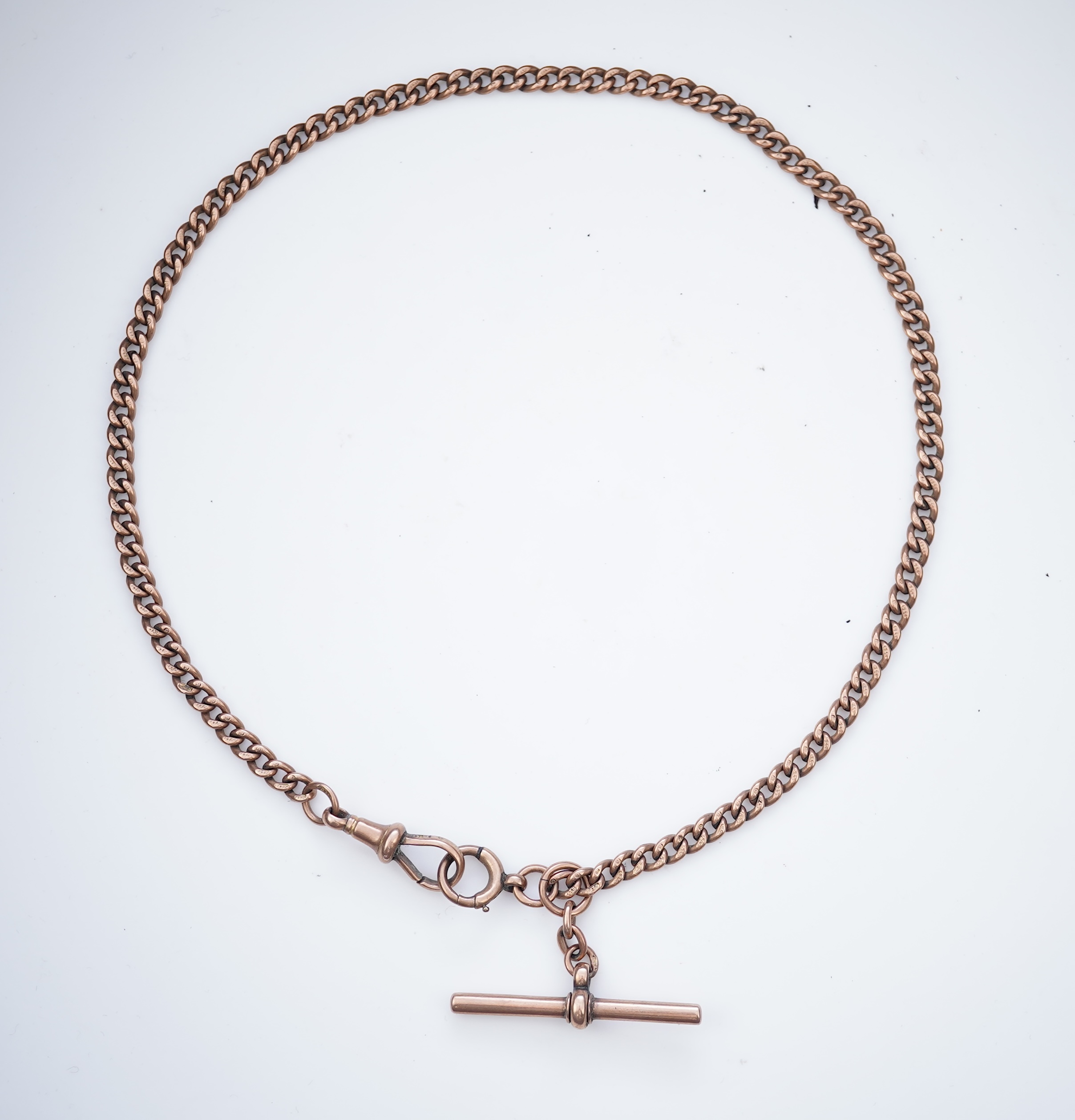 A 9ct gold watch chain, late 19th/early 20th century